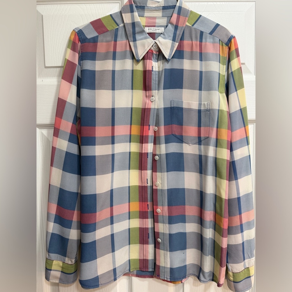 Equipment Multicolor Plaid Casual Shirt